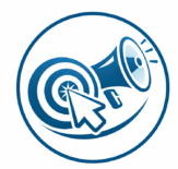 digital marketing target logo